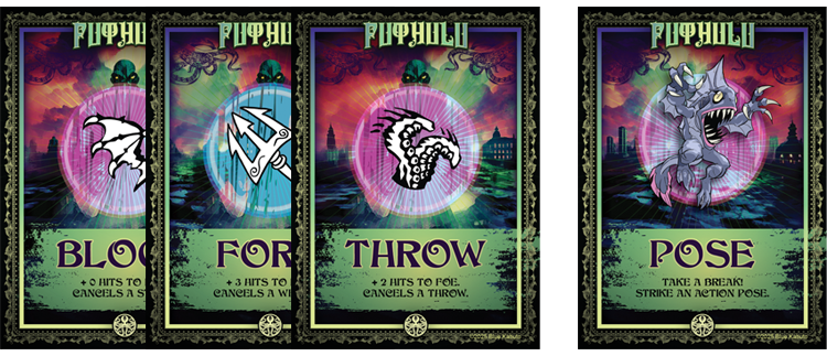Futhulu Cards - Block, Fork, Throw, and Pose!